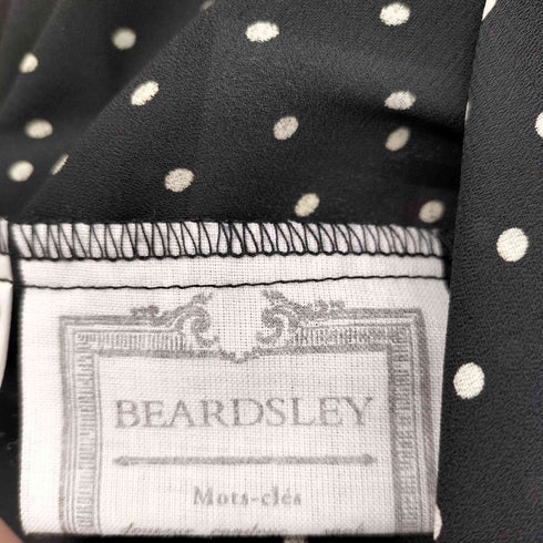ビアズリー BEARDSLEY 23SS ハイネックブラウス ドット レディース FREE