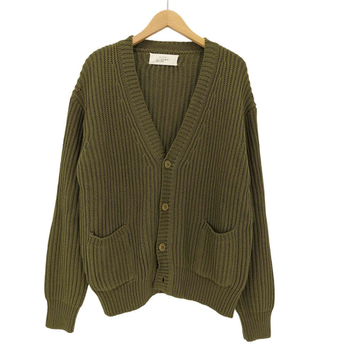 ザラ ZARA リブ編みニット カーディガン メンズ import:M