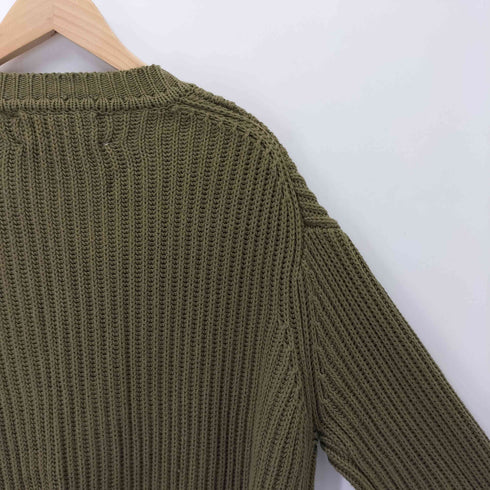 ザラ ZARA リブ編みニット カーディガン メンズ import:M