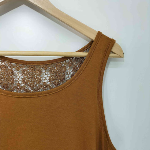 アズノゥアズ AS KNOW AS must have レース 切替 タンクトップ レディース