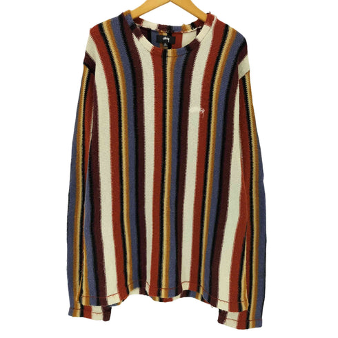 ステューシー Stussy 22ss VERTICAL STRIPED KNIT CREW メンズ JPN:XL