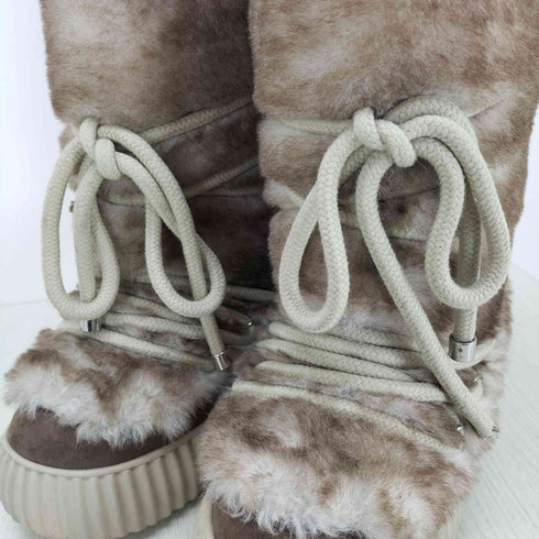 イエロー YELLO 24AW YGRITTE FAUX FUR BOOTS メンズ 2XL