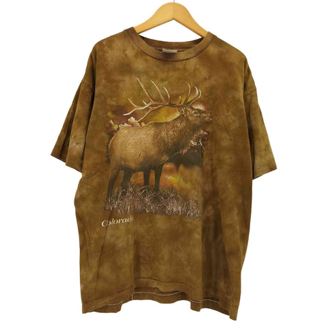 アローレ ALORE 90s USA製 シングルステッチ アニマルイラスト クルーネックTシャツ メンズ XL