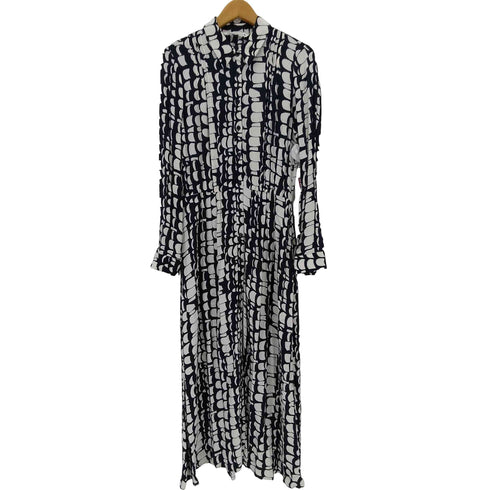 ザラ ZARA プリントプリーツワンピース レディース import:S