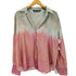 ザラ ZARA グラデーションサテンブラウス レディース import:M