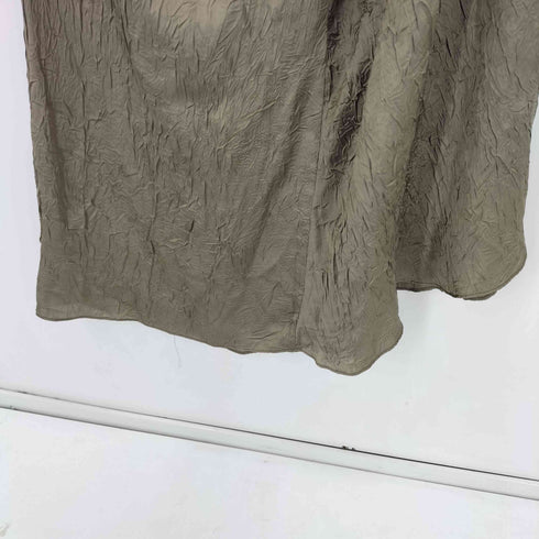 ザラ ZARA リンクルエフェクトミディワンピース レディース