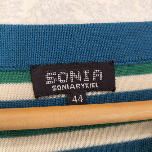 ソニアリキエル SONIA RYKIEL 袖切替ボーダーニット レディース 44