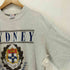 AUSTOP 90s カレッジロゴプリント クルーネックTシャツ メンズ import:L