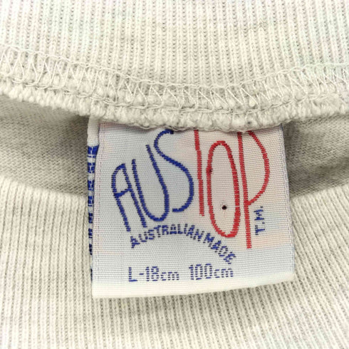 AUSTOP 90s カレッジロゴプリント クルーネックTシャツ メンズ import:L