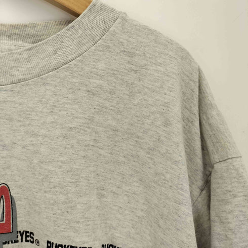 PM 90s USA製 シングルステッチ カレッジロゴ クルーネックTシャツ メンズ import:L