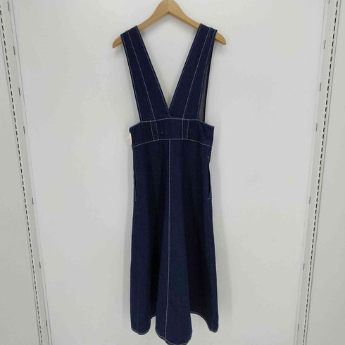 ザラ ZARA フロントボタンデニムジャンパースカート レディース import:S
