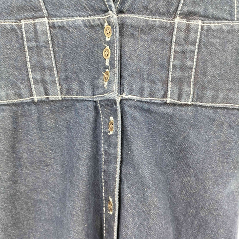ザラ ZARA フロントボタンデニムジャンパースカート レディース import:S