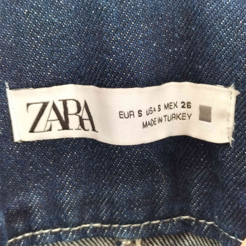 ザラ ZARA フロントボタンデニムジャンパースカート レディース import:S