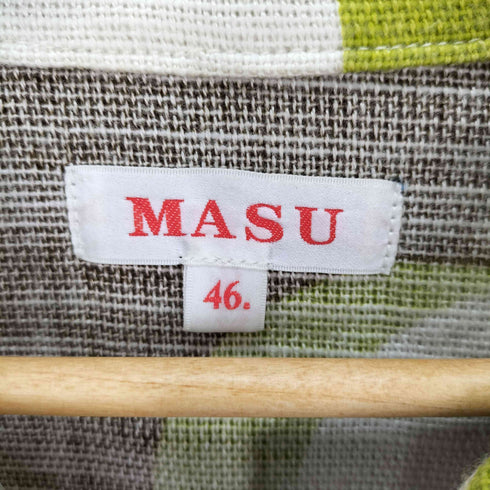 エムエーエスユー MASU 21AW 伊勢丹 リメイク ハンドメイド ジップアップブルゾン メンズ JPN:46
