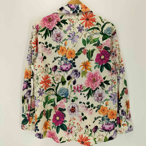 ザラ ZARA フラワースキッパーポプリンシャツ レディース import:S