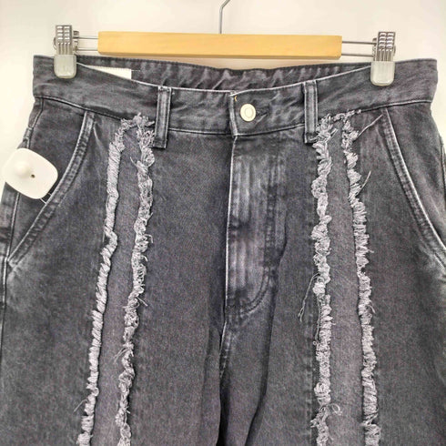 ザラ ZARA フリンジ バギーデニム パンツ メンズ 31