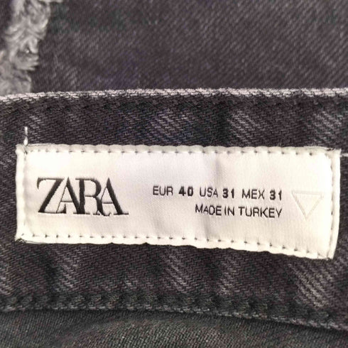 ザラ ZARA フリンジ バギーデニム パンツ メンズ 31