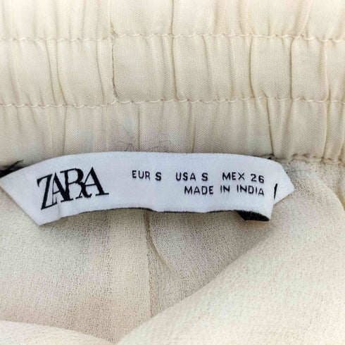 ザラ ZARA エンブロイドビーズトラウザー レディース JPN:S