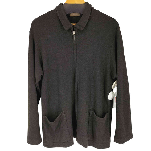 ワイズフォーメン Ys for men 90s 茶タグ ジップアップ ニット ブルゾン メンズ