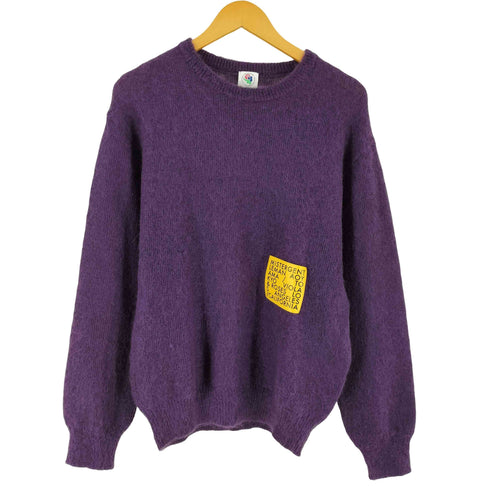 ミスタージェントルマン MISTERGENTLEMAN VIOLA & ROSES PATCHED MOHAIR KNIT メンズ S