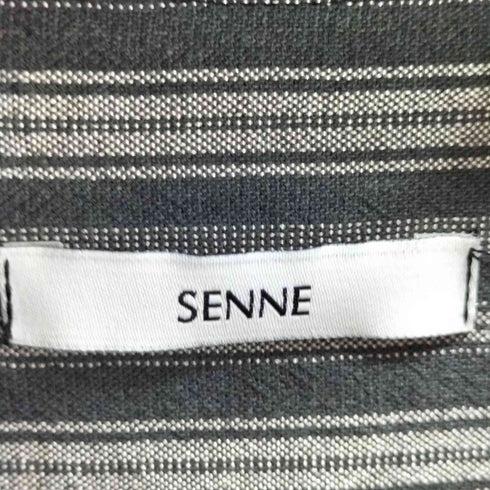 SENNE ストライプL/Sシャツ メンズ