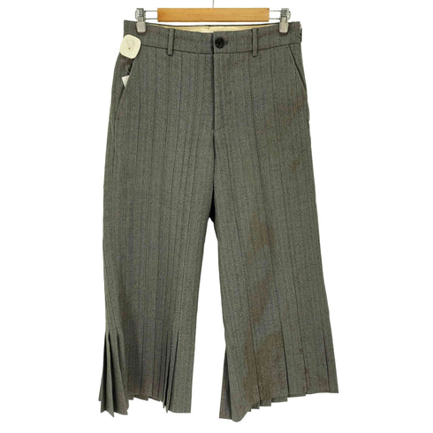 エムエーエスユー MASU MORPHO FRILL TROUSERS プリーツ フリル ストライプ ワイドスラックス メンズ JPN:46