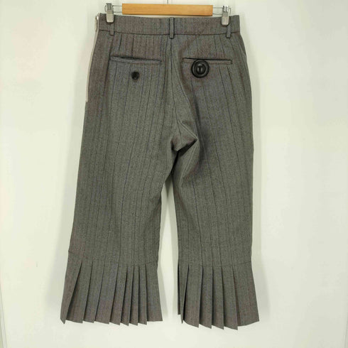 エムエーエスユー MASU MORPHO FRILL TROUSERS プリーツ フリル ストライプ ワイドスラックス メンズ JPN:46