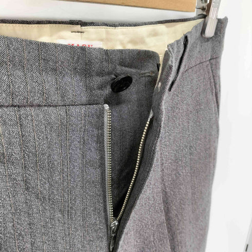 エムエーエスユー MASU MORPHO FRILL TROUSERS プリーツ フリル ストライプ ワイドスラックス メンズ JPN:46