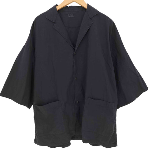 ムジラボ MUJI labo 洗いざらしサッカー織り テーラードカラーシャツ メンズ L-XL