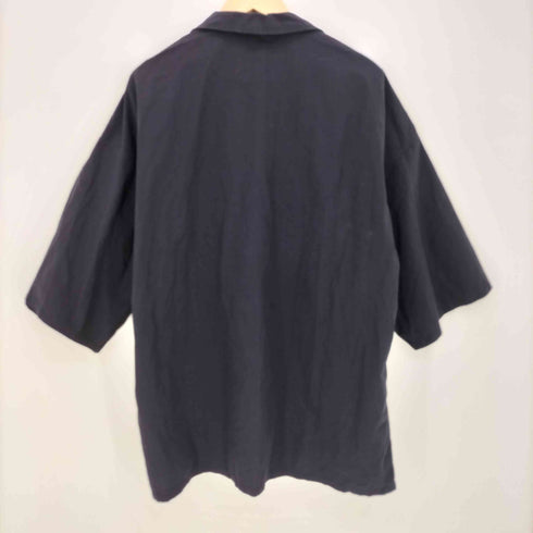 ムジラボ MUJI labo 洗いざらしサッカー織り テーラードカラーシャツ メンズ L-XL