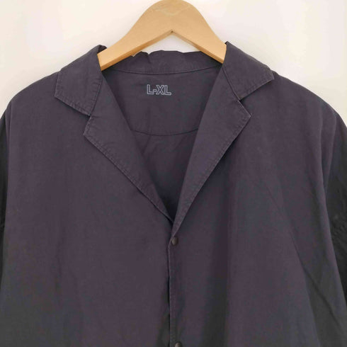 ムジラボ MUJI labo 洗いざらしサッカー織り テーラードカラーシャツ メンズ L-XL