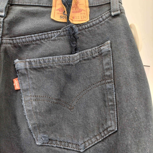 リーバイス Levis 00S ユーロリーバイス 501 UK製 ボタン裏299刻印 ボタンフライ デニムパンツ メンズ W32 L34