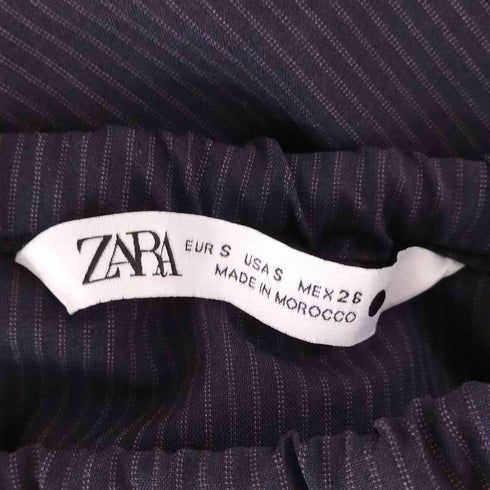 ザラ ZARA ZW COLLECTION ストライプ柄ワイドレッグパンツ レディース JPN:S