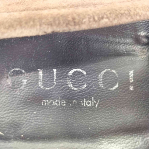 グッチ GUCCI イタリア製 スウェード ホースビットローファー メンズ 42E