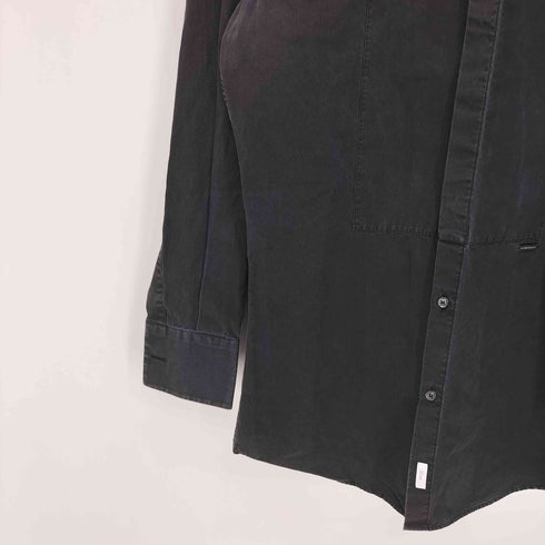 ディースクエアード DSQUARED2 イタリア製 ロゴプレート L/S カフスシャツ カッターシャツ メンズ EUR:44
