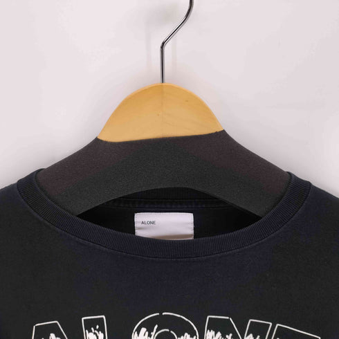 アローン ALONE カジュアルロゴプリントTシャツ メンズ 3