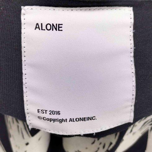 アローン ALONE カジュアルロゴプリントTシャツ メンズ 3