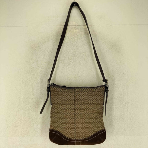 コーチ COACH スエード シグネチャー ショルダーバッグ レディース