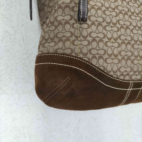 コーチ COACH スエード シグネチャー ショルダーバッグ レディース