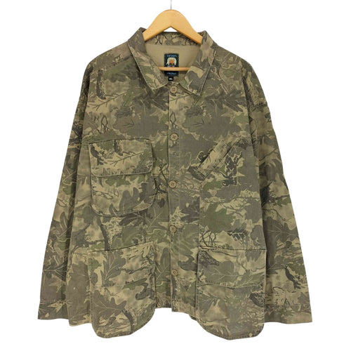 ブレインデッド BRAIN DEAD 25AW TWILL MILITARY SHIRT JACKET Leaf Camo ツイルミリタリーシャツジャケット メンズ XL