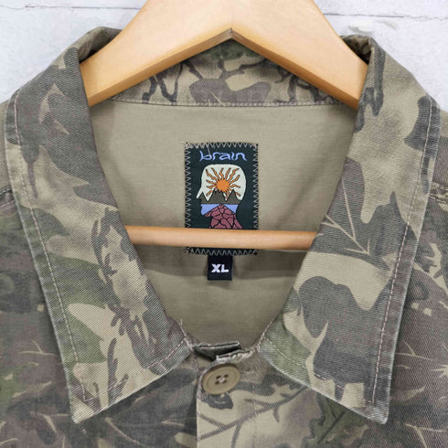 ブレインデッド BRAIN DEAD 25AW TWILL MILITARY SHIRT JACKET Leaf Camo ツイルミリタリーシャツジャケット メンズ XL
