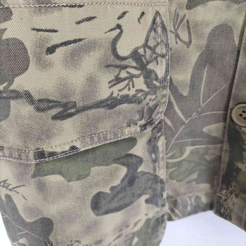 ブレインデッド BRAIN DEAD 25AW TWILL MILITARY SHIRT JACKET Leaf Camo ツイルミリタリーシャツジャケット メンズ XL