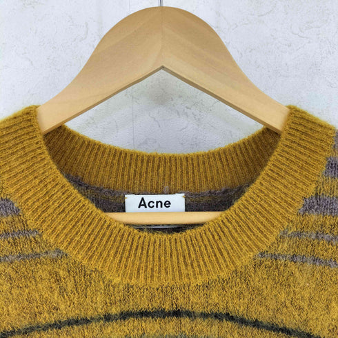 アクネストゥディオズ ACNE STUDIOS Nosti Stripe モヘヤ混 マルチカラー ボーダー ニット メンズ S