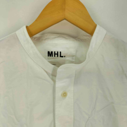 エムエイチエル MHL. コットンリネン バンドカラーシャツ メンズ JPN:L