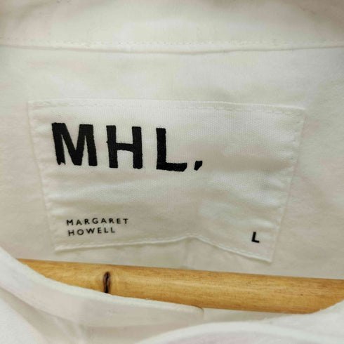 エムエイチエル MHL. コットンリネン バンドカラーシャツ メンズ JPN:L