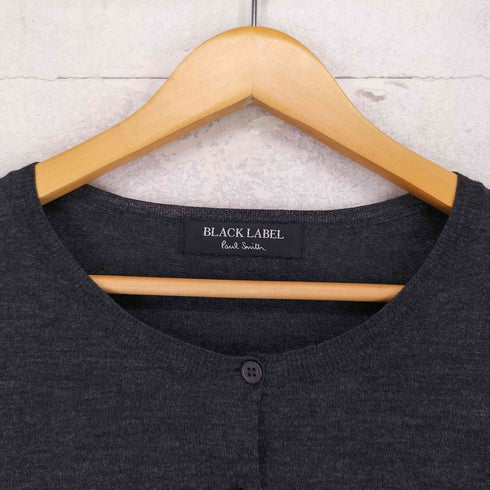 ポールスミスブラックレーベル Paul Smith BLACK LABEL 裾チェックフリル ノーカラーカーディガン レディース XL
