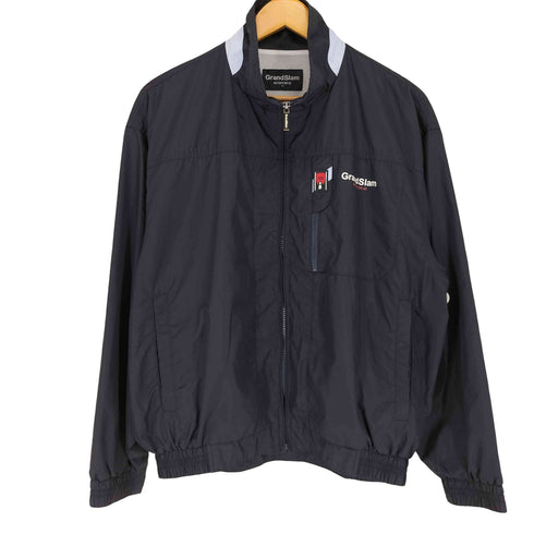 マンシングウェア GRANDSLAM MUNSINGWEAR ロゴプリントナイロンジャケット メンズ M