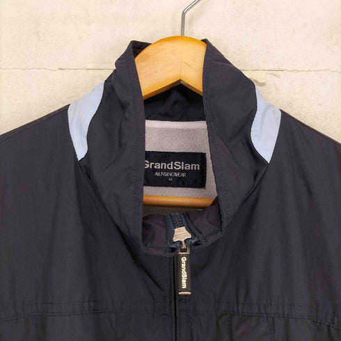 マンシングウェア GRANDSLAM MUNSINGWEAR ロゴプリントナイロンジャケット メンズ M