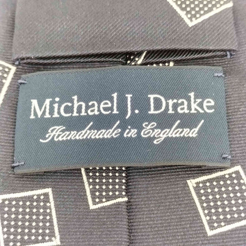 Michael J Drake スクエア柄 ネクタイ メンズ