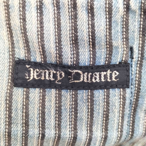 henry duarte ストライプ フロントレースアップ フレア デニムパンツ レディース 8